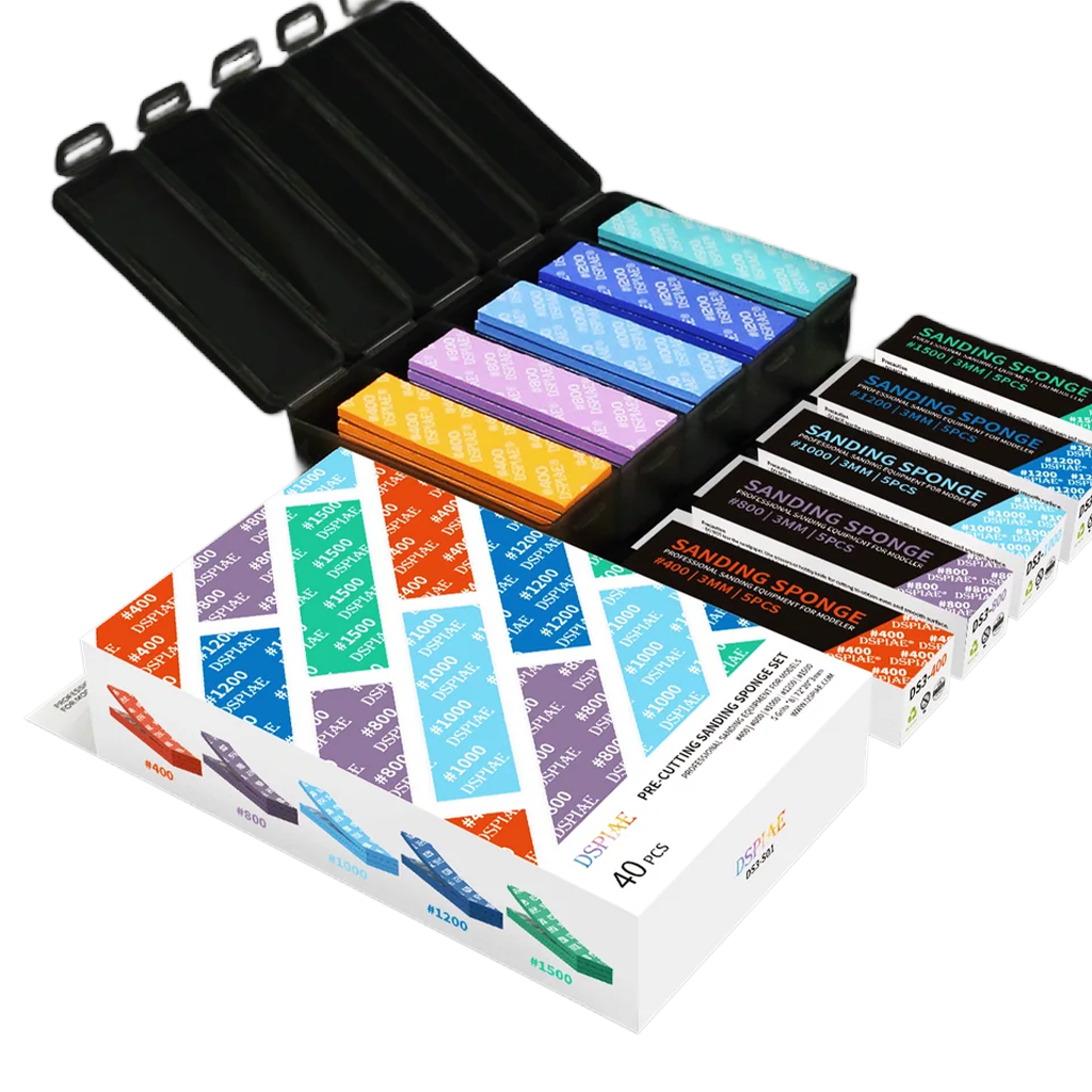 DSPIAE DS3 Schleifschwamm-Set, 400er-1500er Körnung