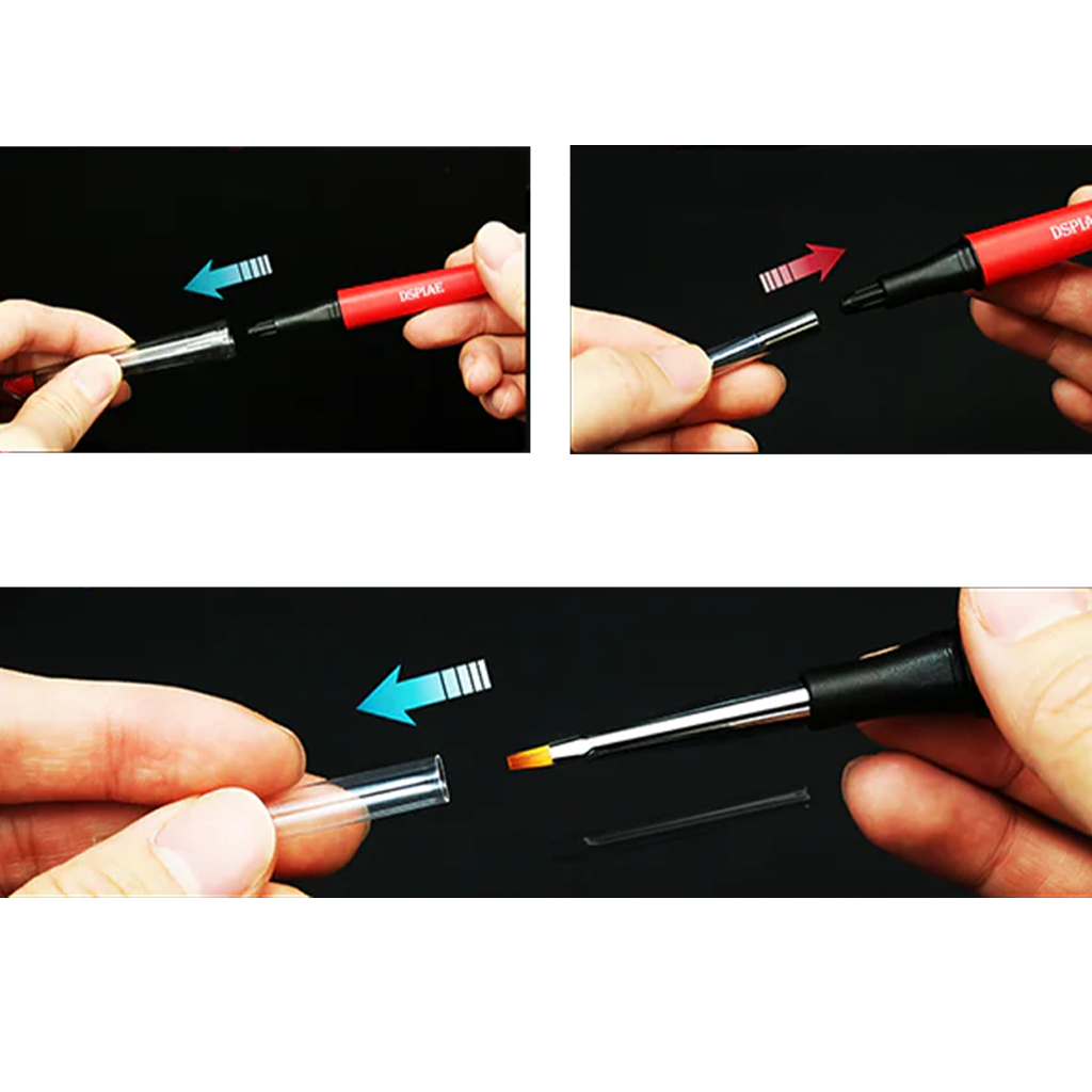 DSPIAE U02 Feine Malpinselspitze, 3 Stück