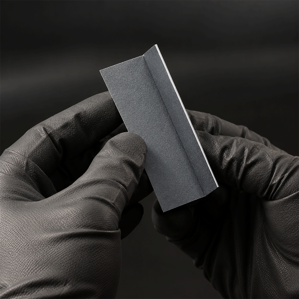 DSPIAE AS-25 Right Angle Winkelschleifblock beim Bearbeiten rechtwinkliger Modellbaukanten