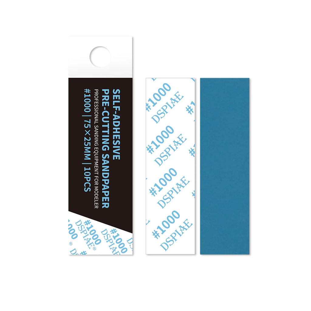 DSPIAE DSP selbstklebendes Schleifpapier, 1000er Körnung, 10 Ex