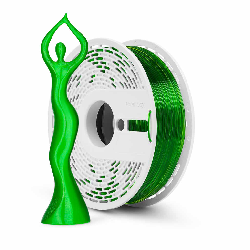 Fiberlogy PLA HS Clear Green, 1.75mm 850g