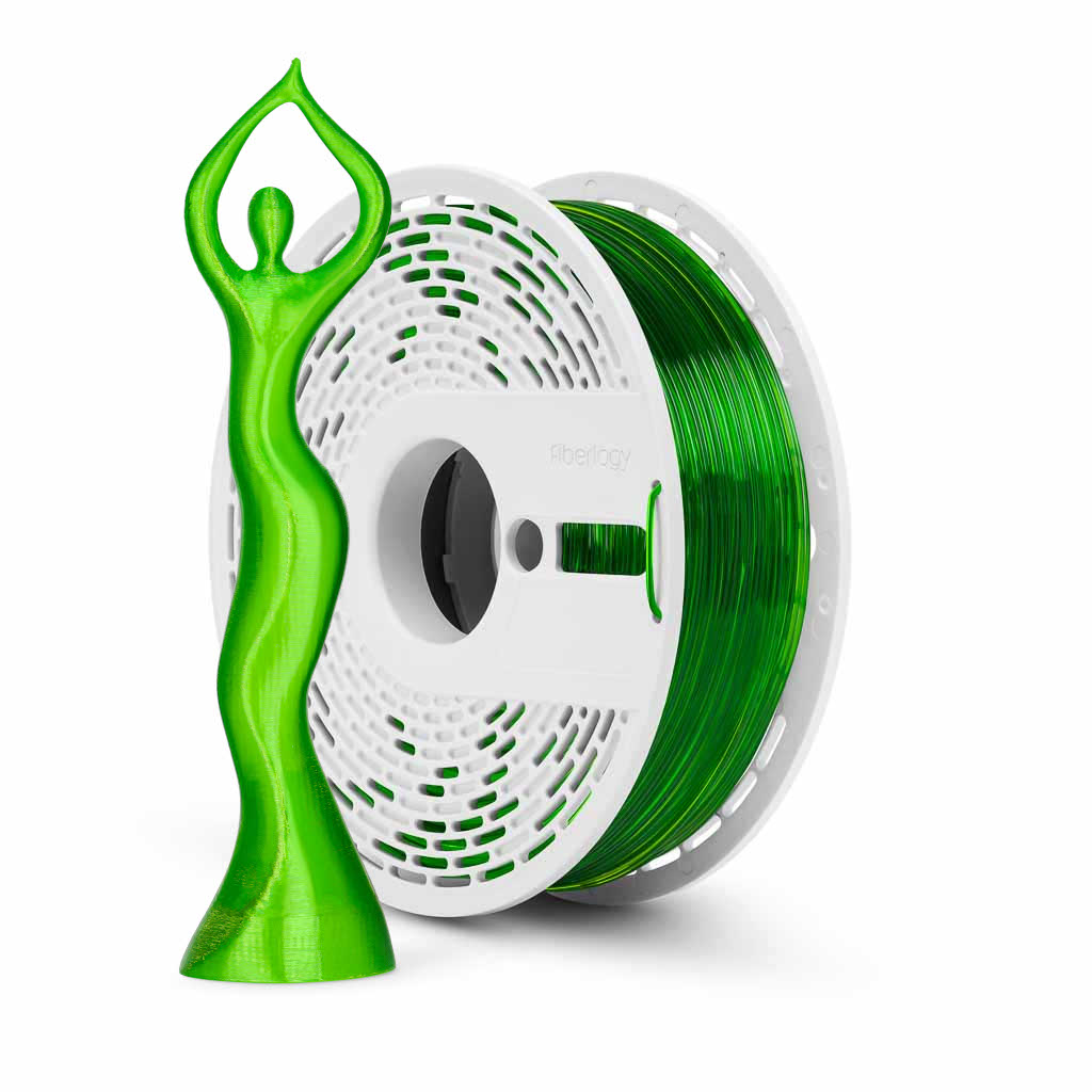 Fiberlogy PLA HS Clear Light Green, 1.75mm 850g