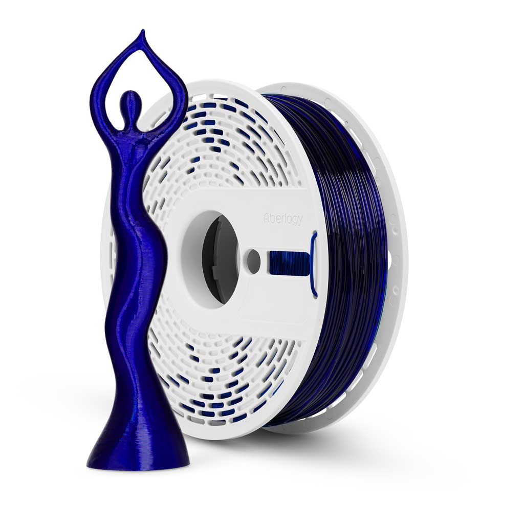 Fiberlogy PLA HS Clear Navy Blue, 1.75mm 850g