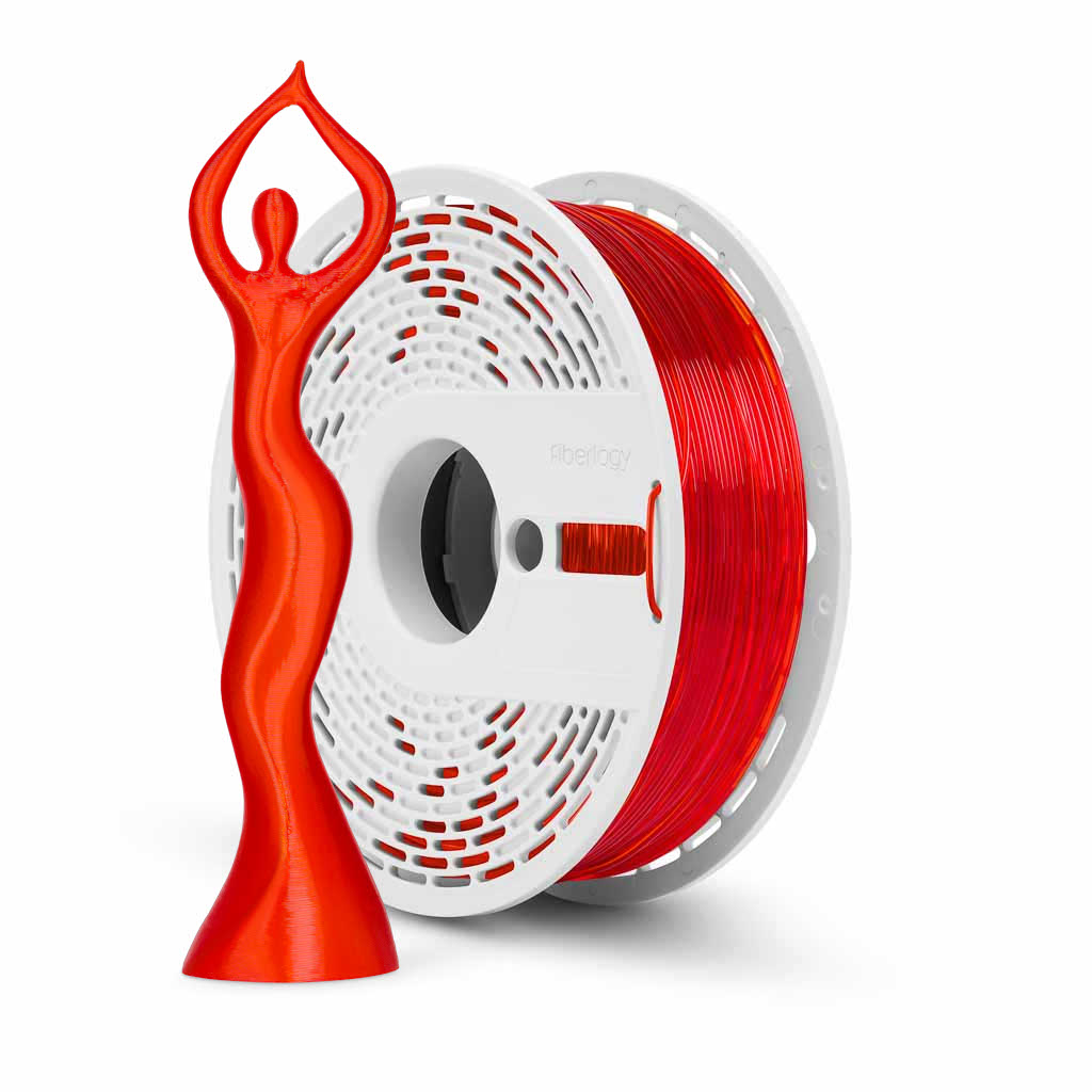 Fiberlogy PLA HS Clear Orange, 1.75mm 850g