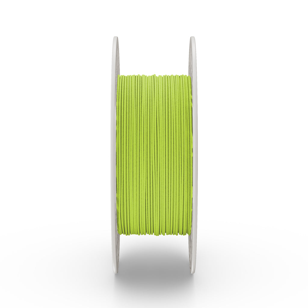 Fiberlogy Nylon PA12+GF Light Green 500 g, Filamentspule von vorne