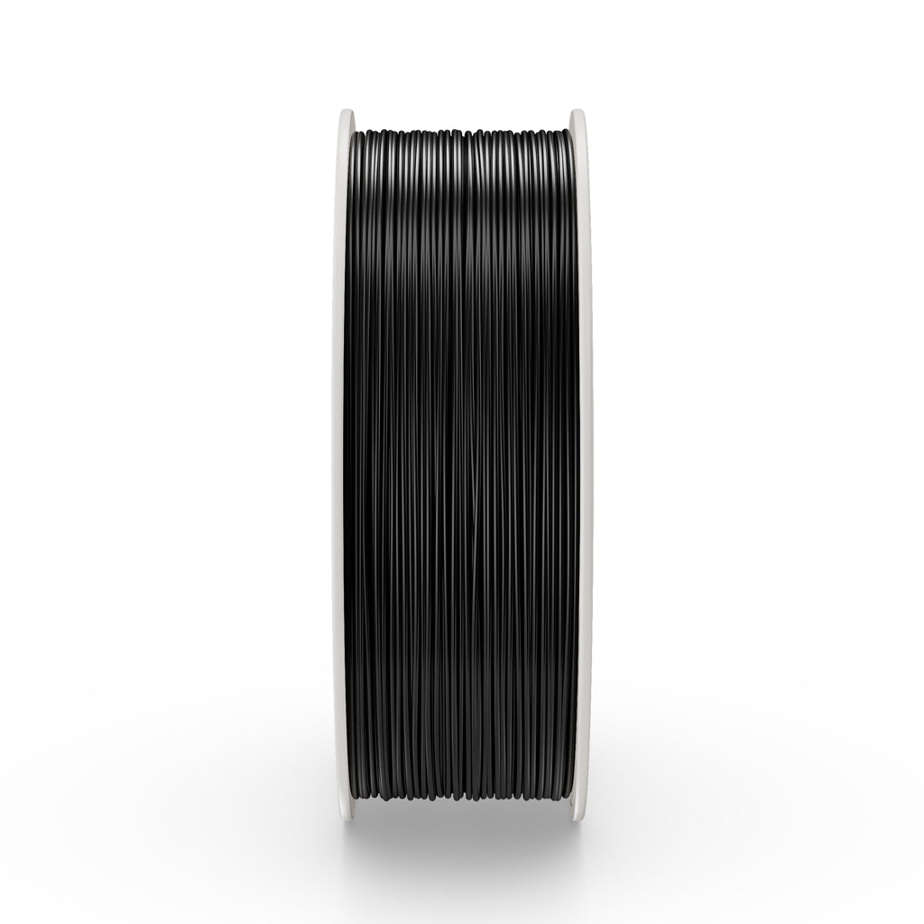 Fiberlogy PLA Impact Noir, filament PLA noir, 1,75 mm, 1 kg sur bobine S3 – vue latérale de l’enroulement du filament