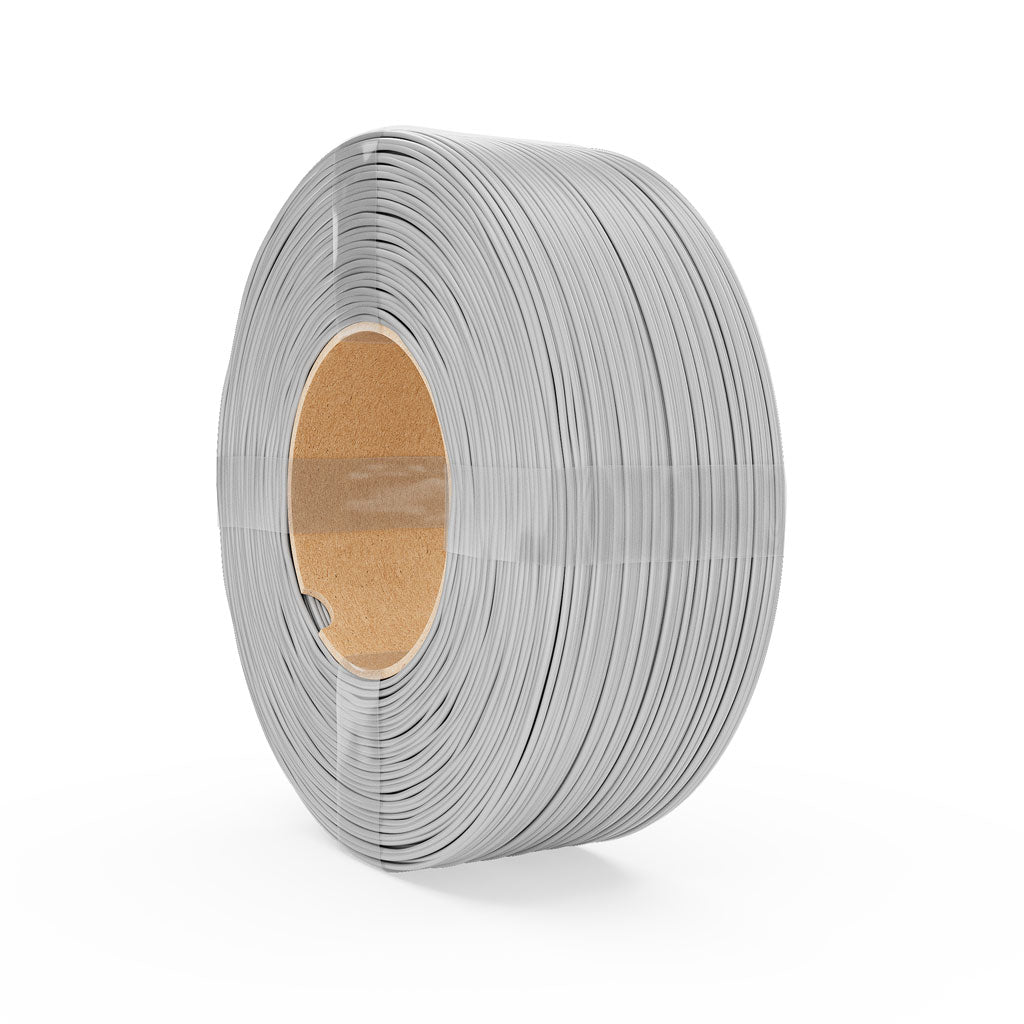 Fiberlogy PLA Impact Refill Gray, graues PLA-Filament, 1,75 mm, 1 kg als Nachfüllpackung ohne Spule