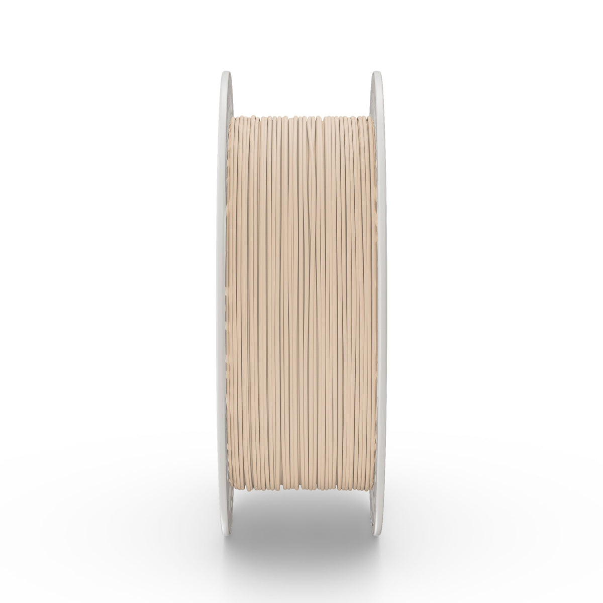 Fiberlogy PLA Matte Beige 850 g, Filamentspule von vorne