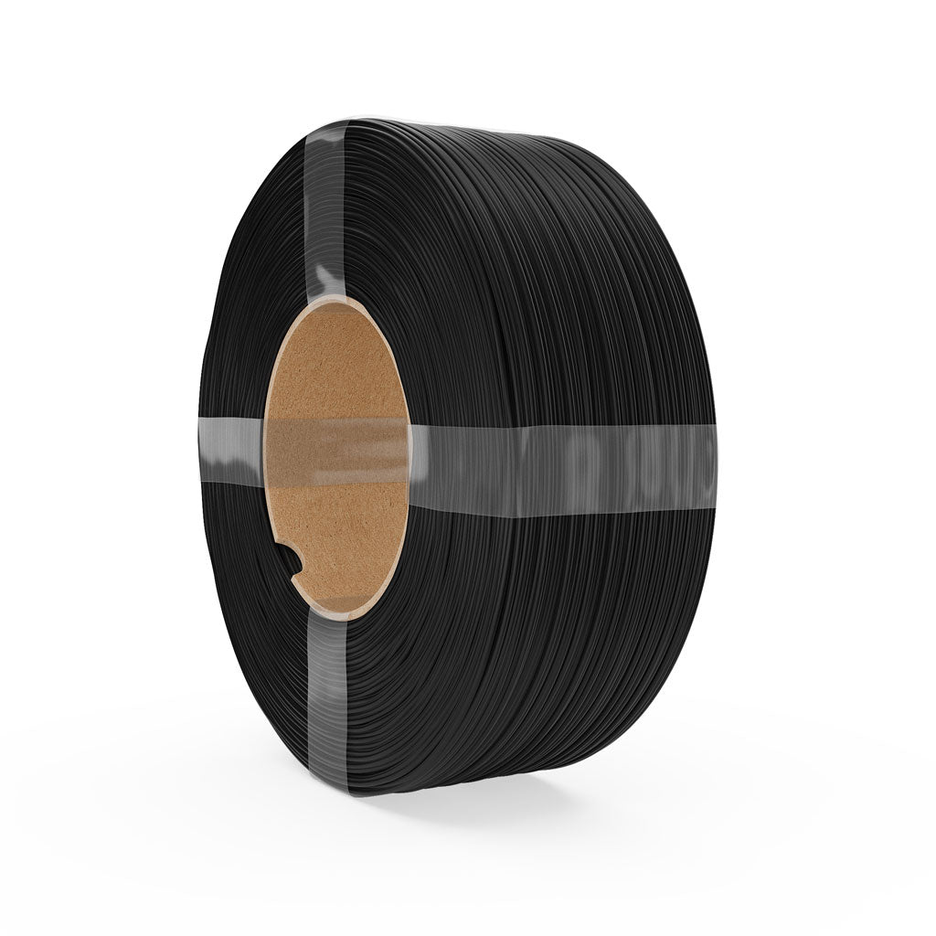 Fiberlogy PLA Impact Refill Black, schwarzes PLA-Filament, 1,75 mm, 1 kg als Nachfüllpackung ohne Spule
