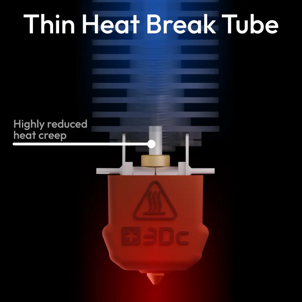 Komplettes Hotend Creality K1 Serie Starlex DHB Messing Düsen D3.0x27.5, 2x30W