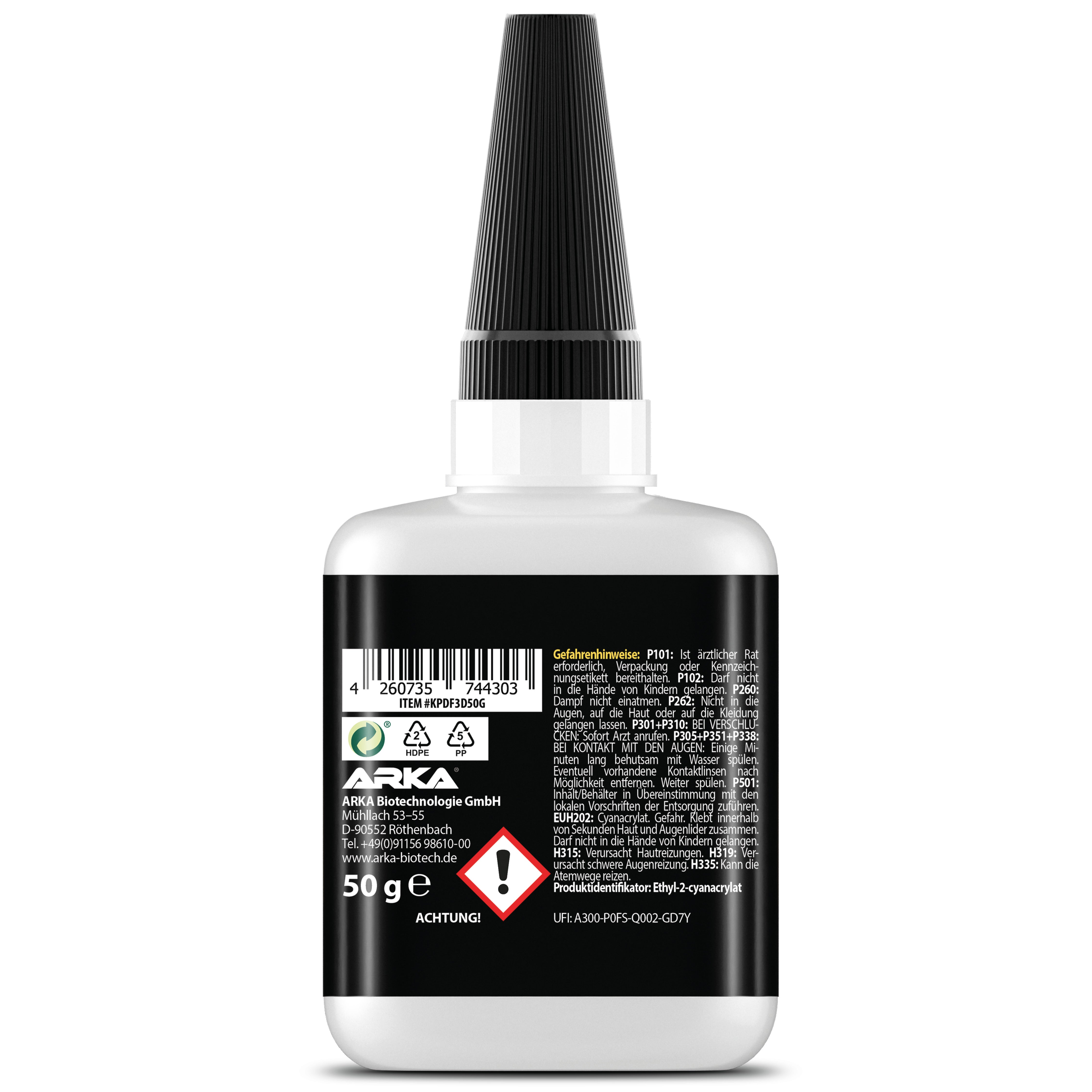 Kraftprotz 3D-Druck Sekundenkler, dünnflüssig, 50g