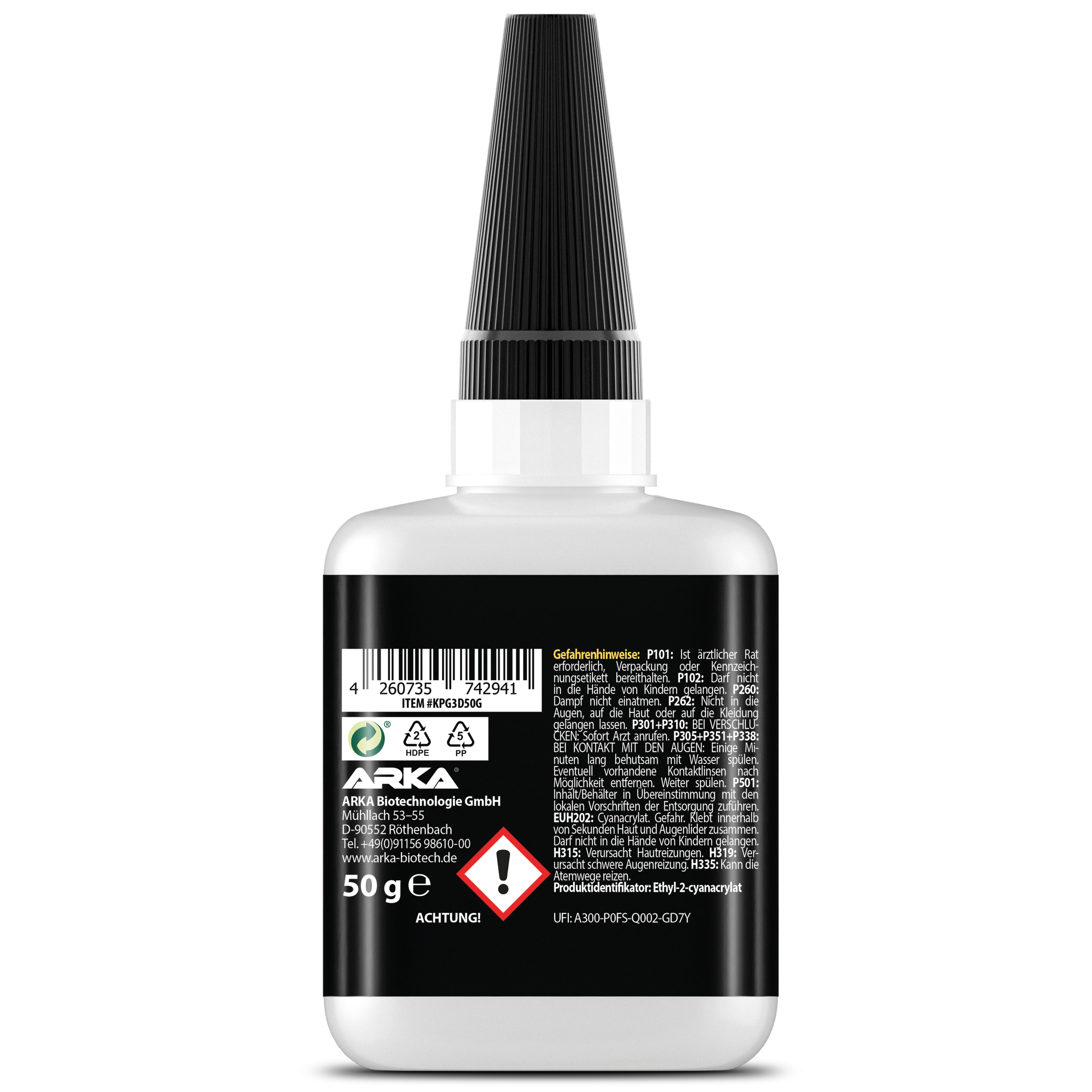 Kraftprotz 3D-Druck Sekundenkler, dickflüssig, 50g (Kopie)