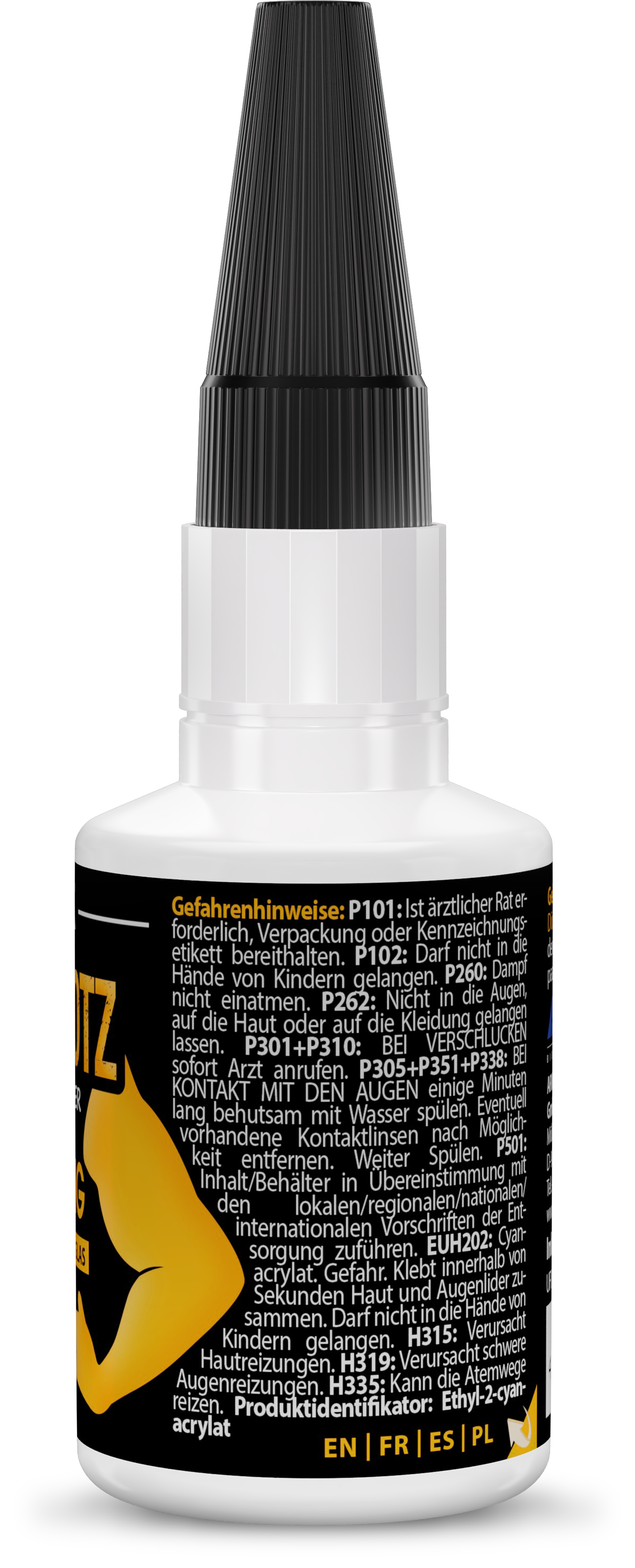 Kraftprotz Ultra Flüssige Schweissnaht, Schwarz