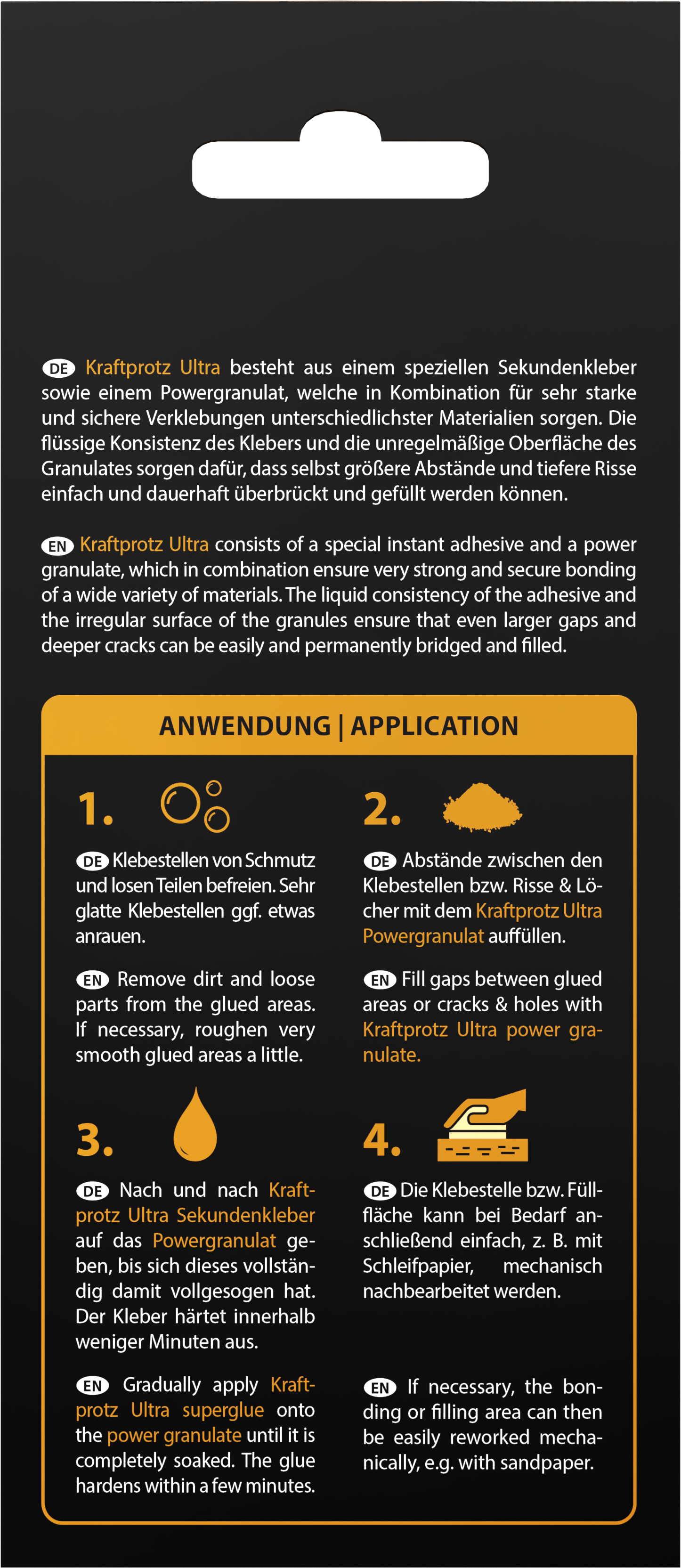 Kraftprotz Ultra Flüssige Schweissnaht, Schwarz