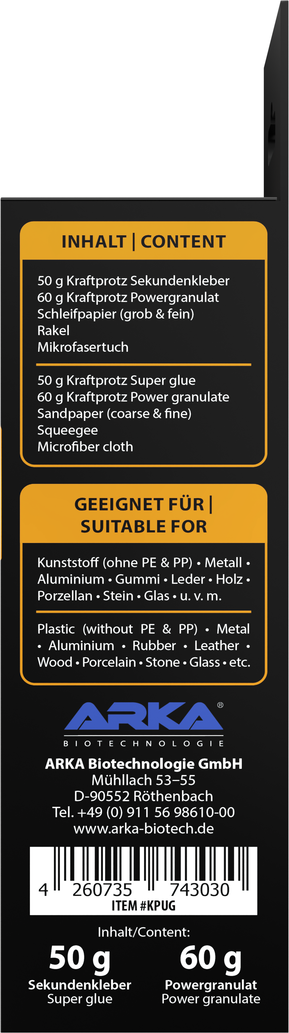 Kraftprotz Ultra Flüssige Schweissnaht, Schwarz