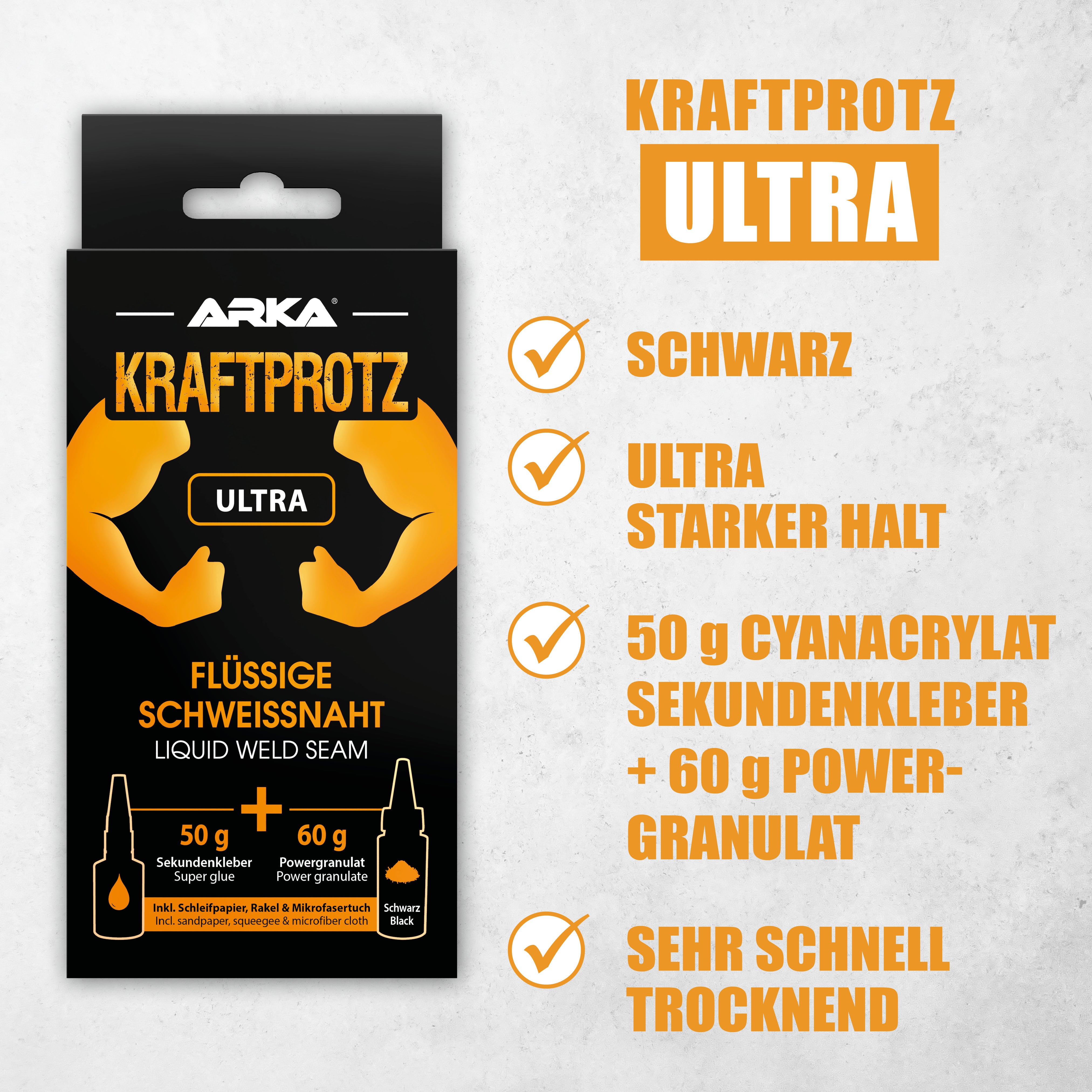 Kraftprotz Ultra Flüssige Schweissnaht, Weiss