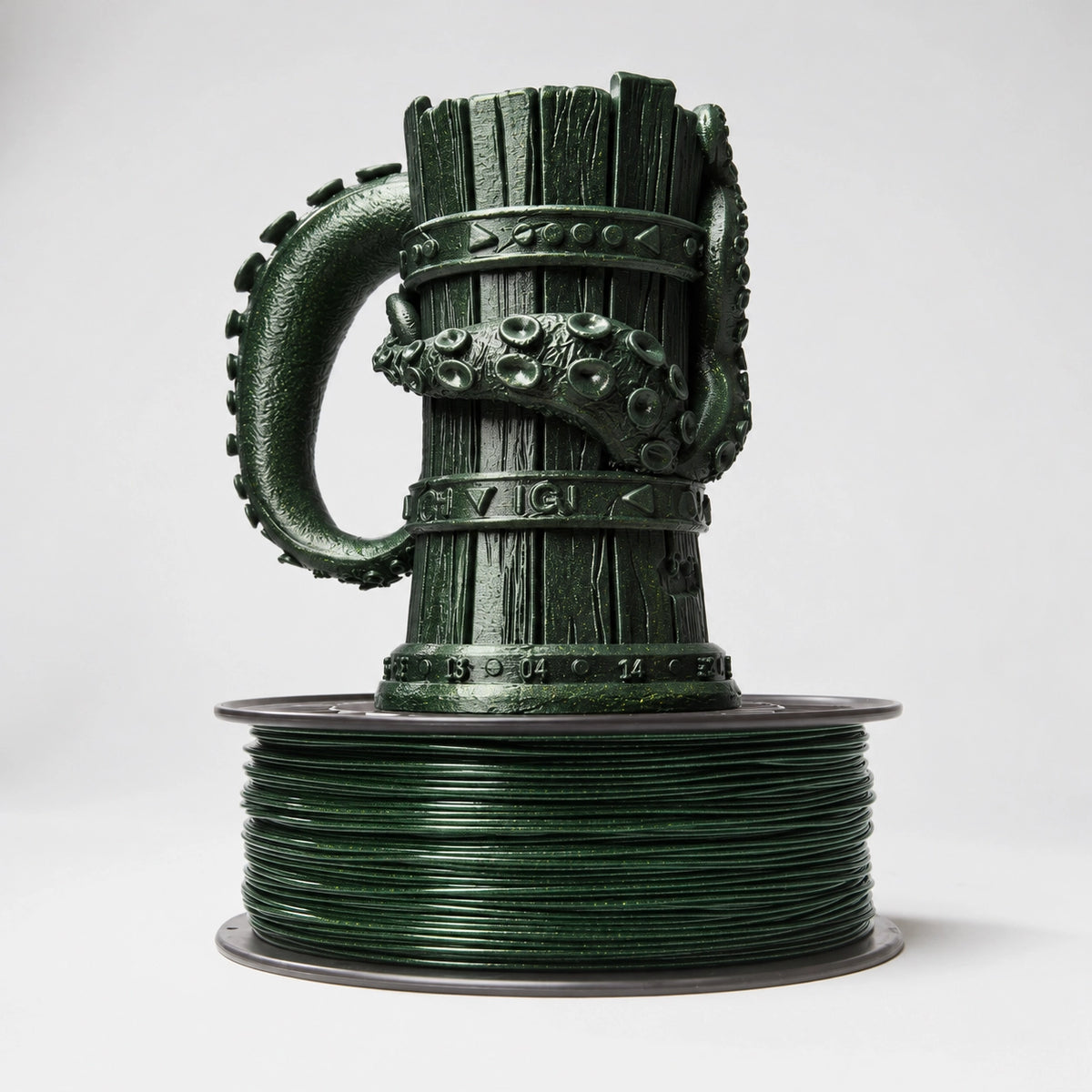 Feinschmelzer PETG Churchill Green – Produktaufnahme des grünen PETG-Filaments