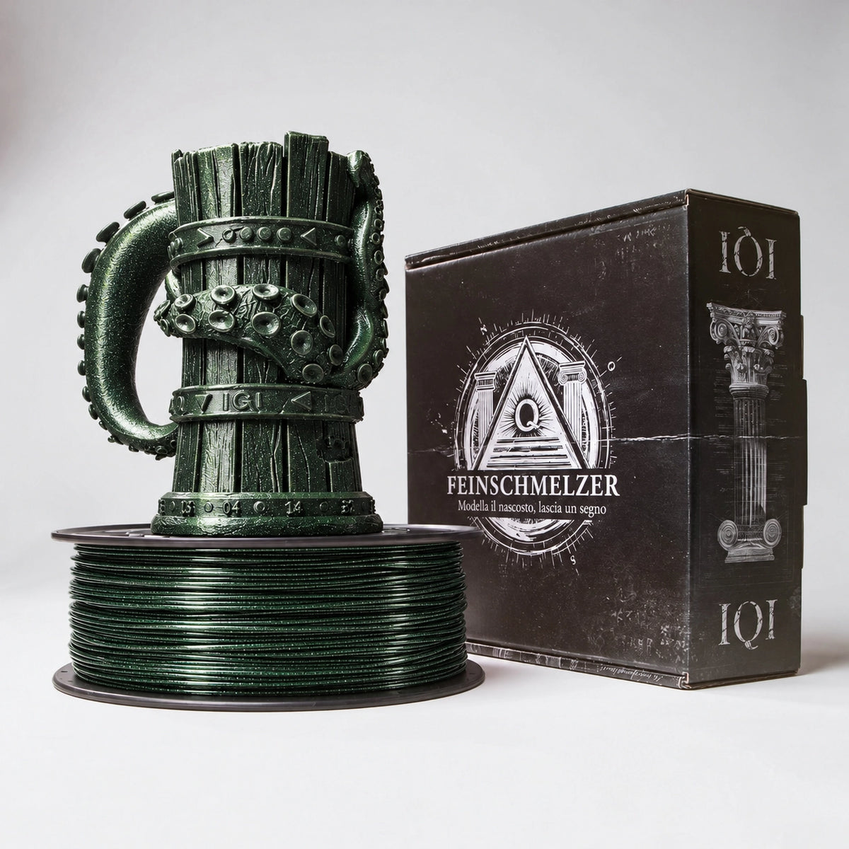 Feinschmelzer PETG Churchill Green – weitere Produktansicht, 1 kg PETG